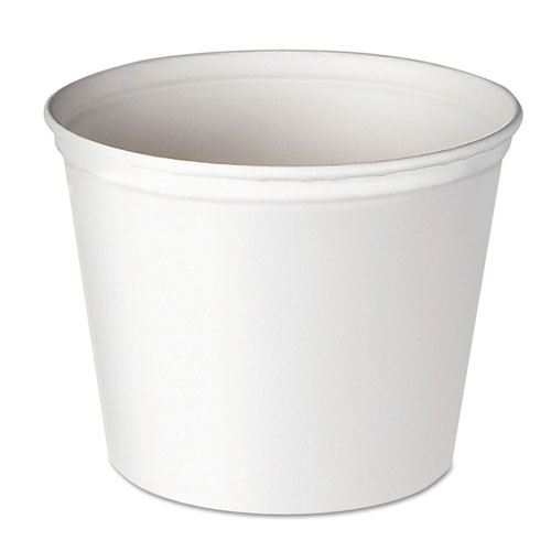 Solo Inc. Solo Double Wrapped Paper Bucket | Unwaxed， White， 165oz， 100