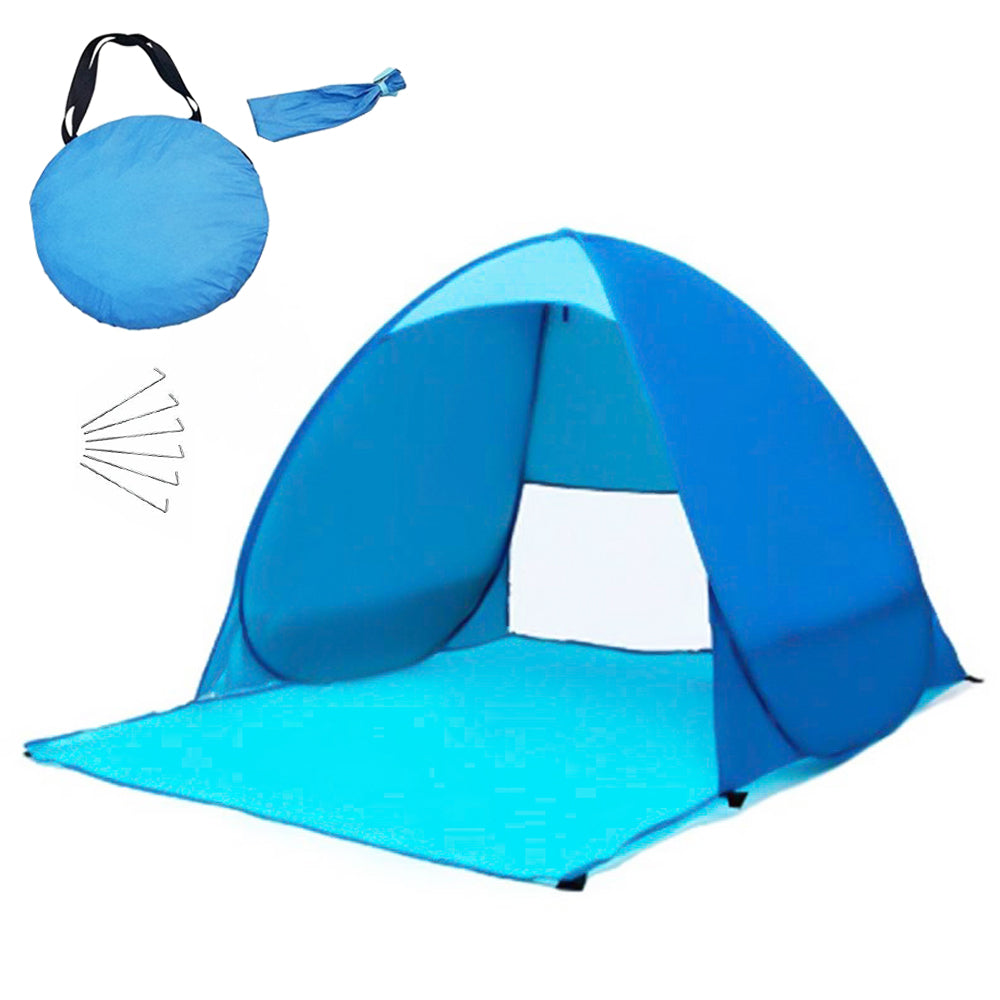 Pop Up Beach Tent Portable UV Protection Sun Shade Shelter Outdoor Camping Fishing Canopy Unbranded (Blue)