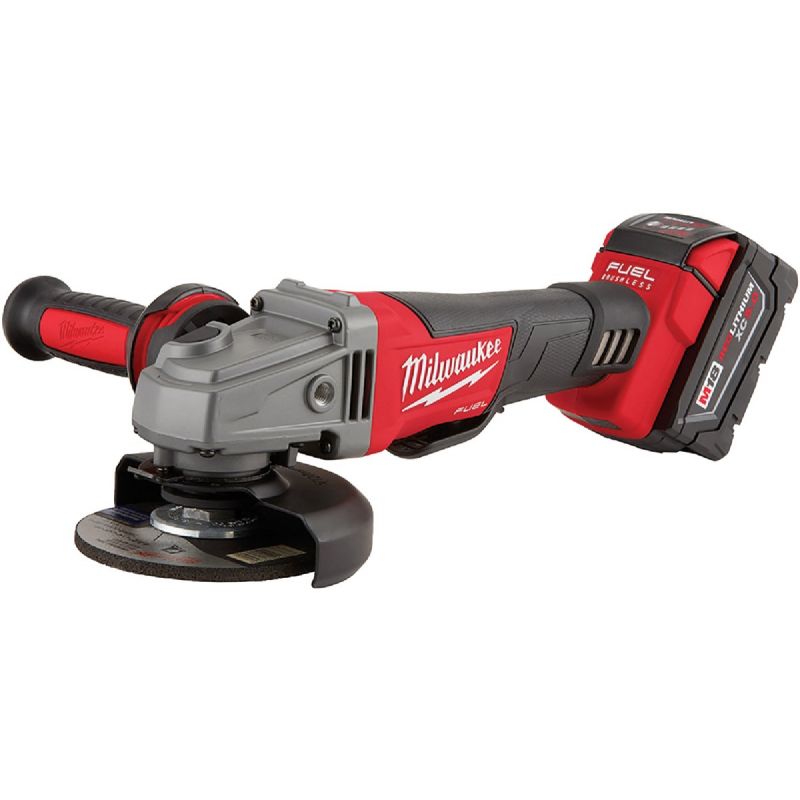 MW M18 FUEL Brushless Cordless Angle Grinder Kit with Paddle Switch