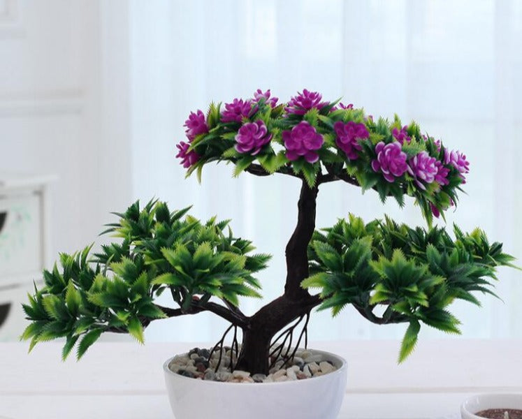 Gorgeous Artificial Bonsai Violet Color-Great Christmas Gift