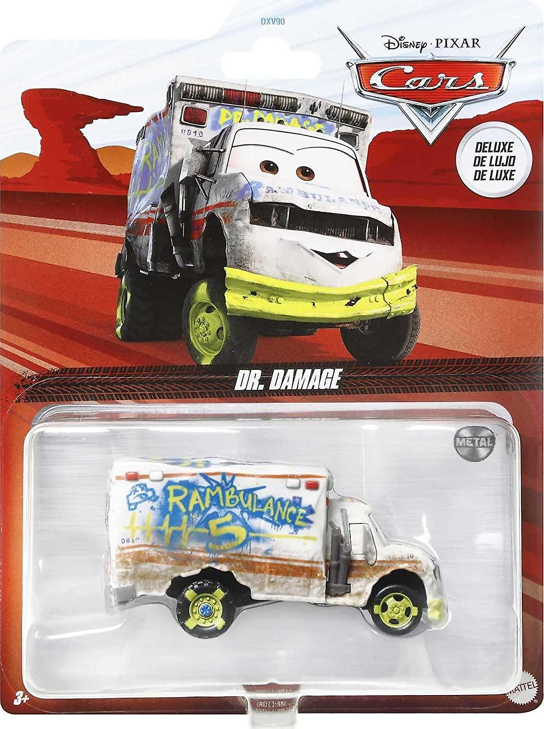 Disney Pixar Cars Deluxe Oversized Dr. Damage Metal Cars 1:55 p.m.