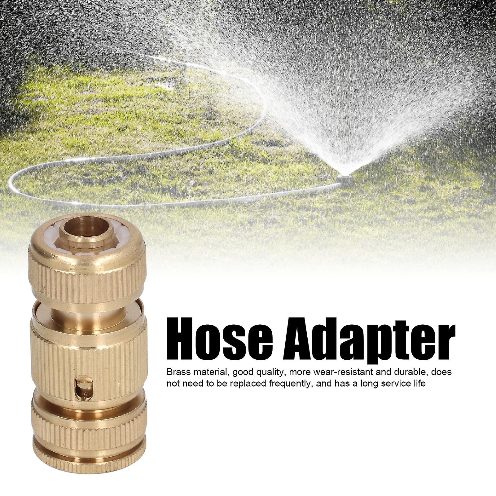 Garden Hose Quick Connector， Leakproof Brass Fitting Quick Release Adapter， 3/4 Inch Thread Water Hose Male And Female Easy Connect Fittings With Wash