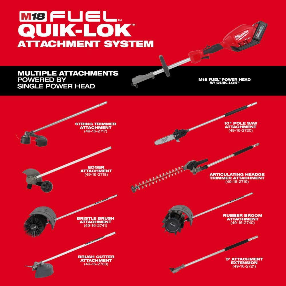 Milwaukee 49-16-2738 M18 FUEL QUIK-LOK Brush Cutter Attachment