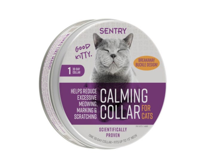 Sentry Behavior Calming Cat Collar， 1 Count - 05349