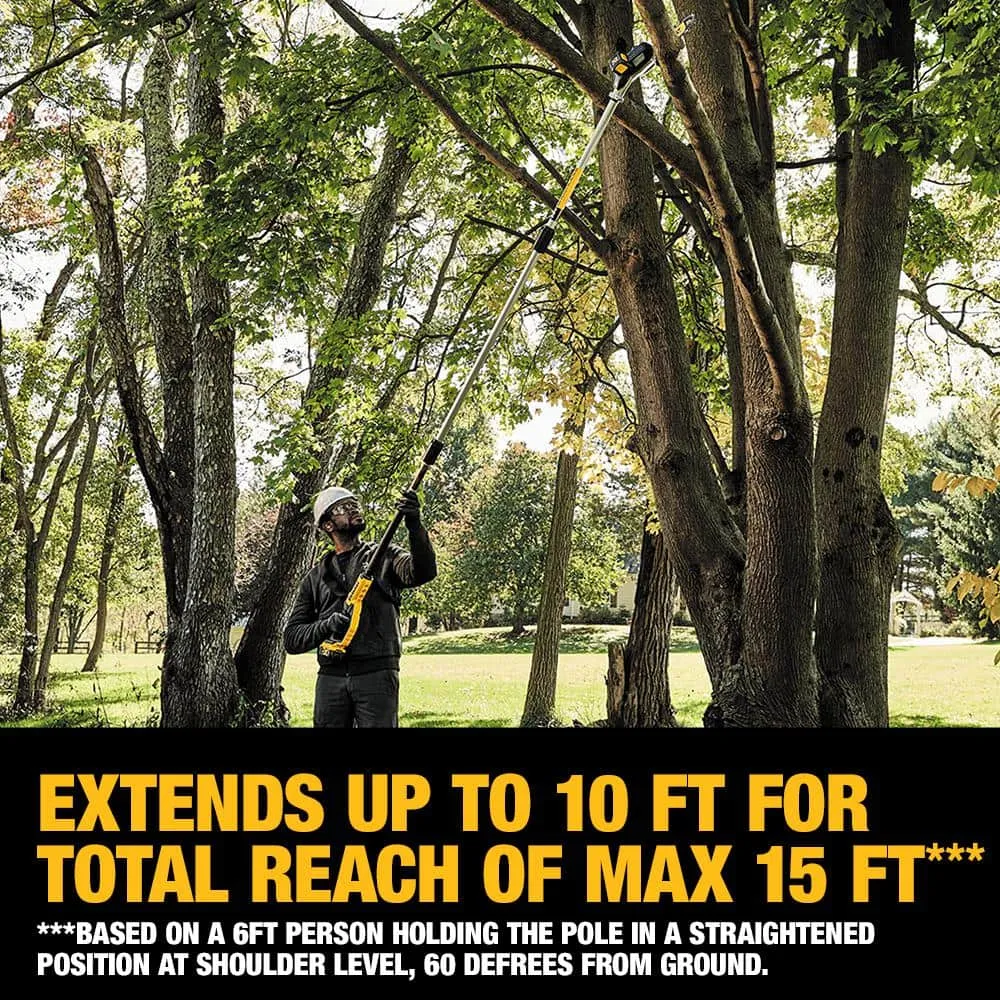 DEWALT 20V MAX 8in. Cordless Battery Powered Pole Saw, Tool Only DCPS620B