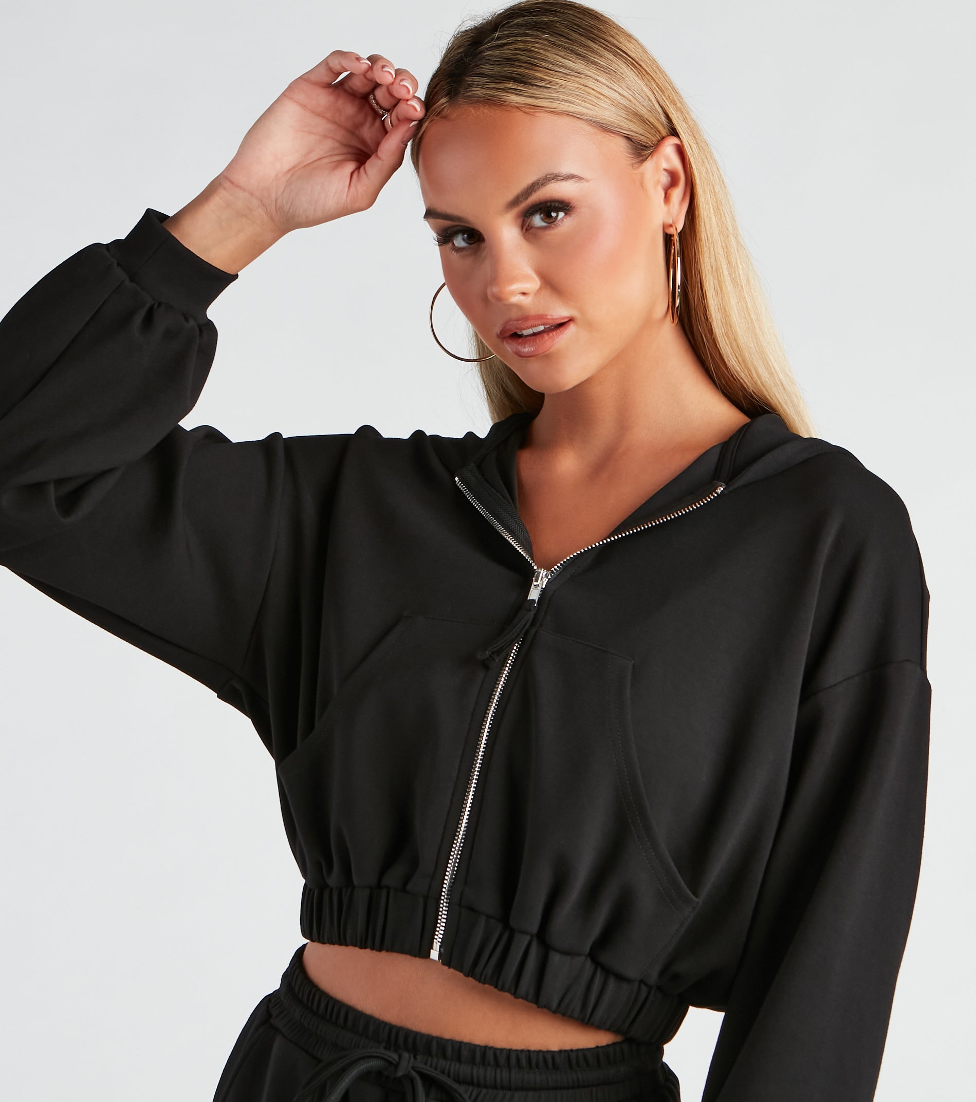 Trendsetting Babe Zip-Up Hoodie