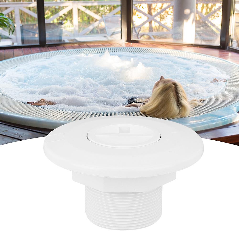 G2in Male Thread Plastic Swimming Pool Drainer Floor Drain Outlet For Massage Spa