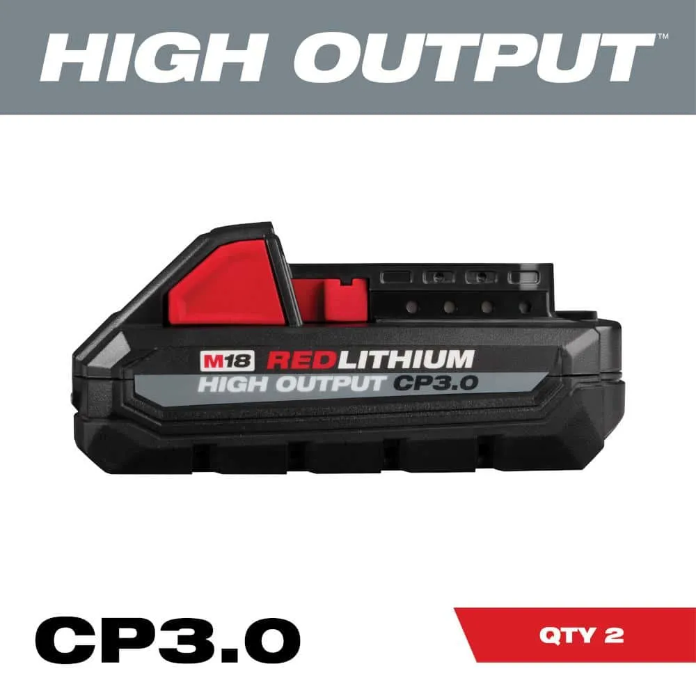 Milwaukee M18 18V Lithium-Ion HIGH OUTPUT CP 3.0Ah Battery Pack (2-Pack) 48-11-1837