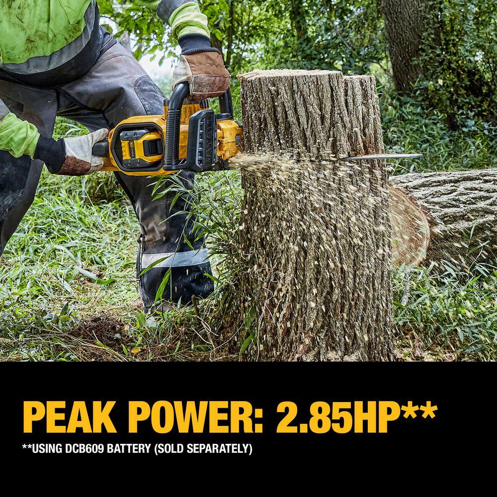 DEWALT DCCS672X1 60V MAX 18in. Brushless Battery Powered Chainsaw Kit with (1) FLEXVOLT 3Ah Battery and Charger