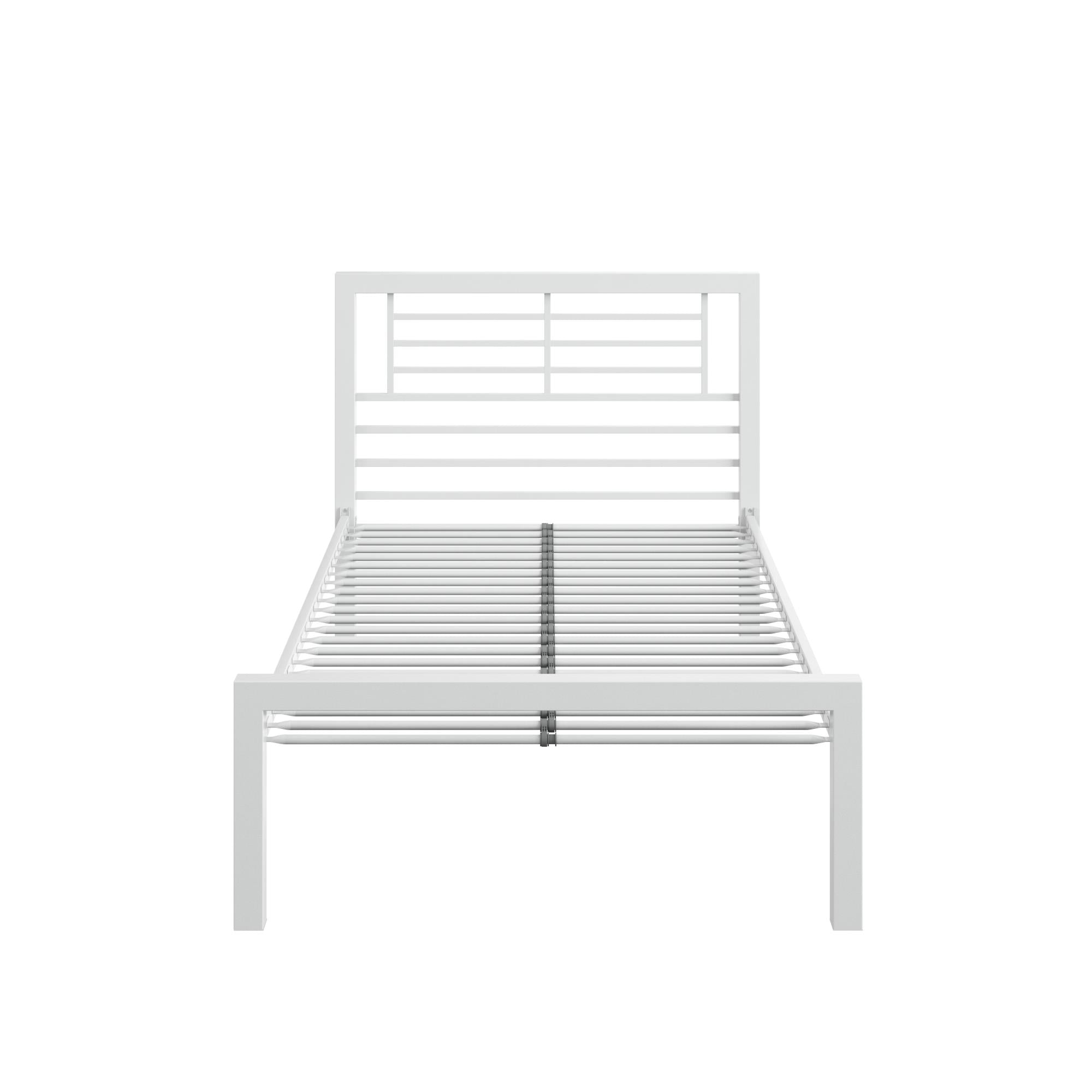 DHP Your Zone Twin Metal Bed, Multiple Colors, (White)
