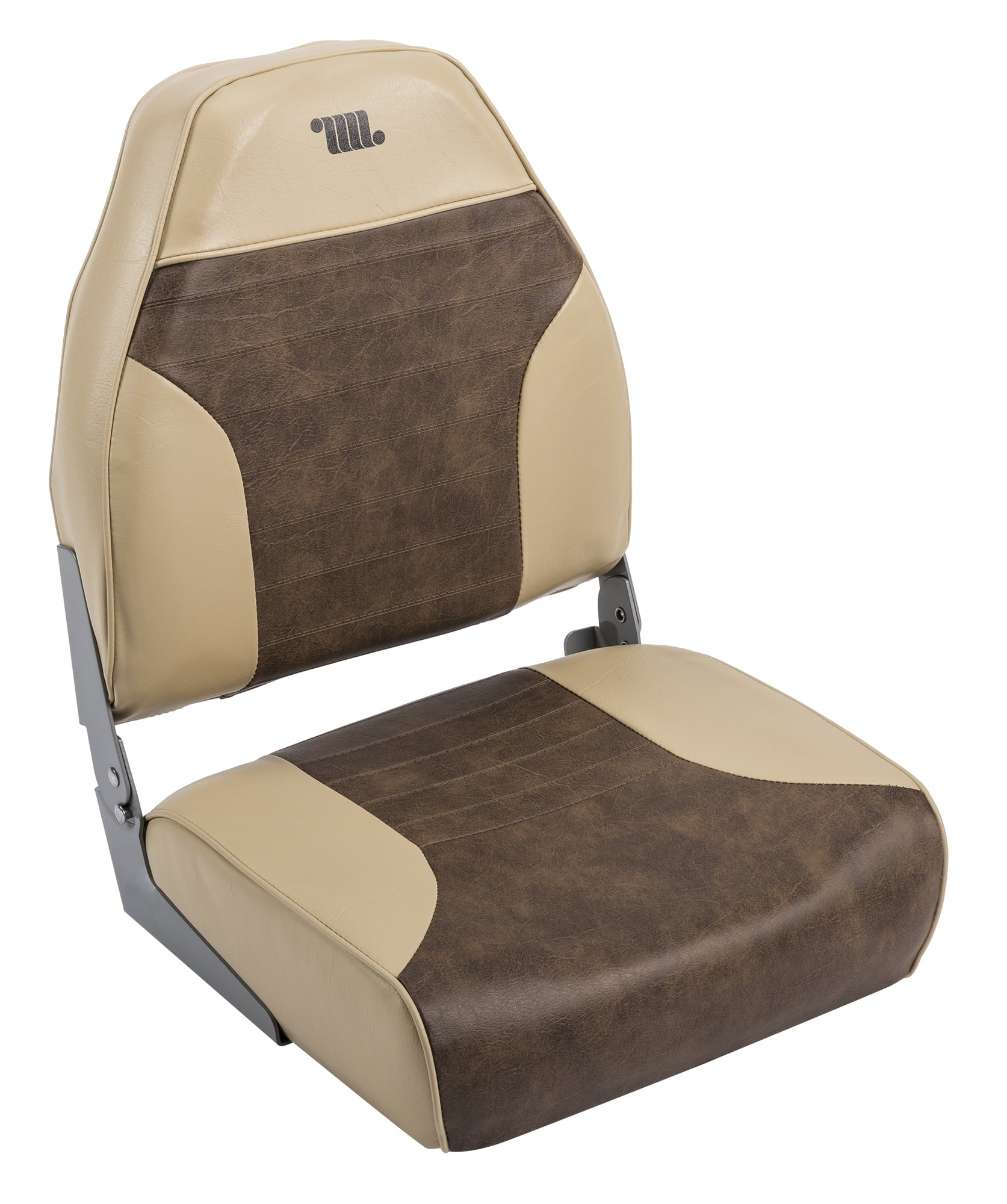 Wise 8WD588PLS-662 Standard High Back Boat Seat， Sand / Brown
