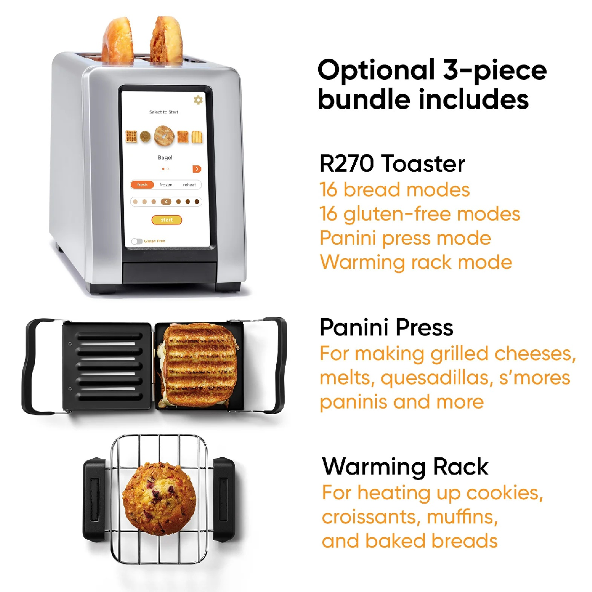 💝Last day of clearance - High-Speed Touchscreen Toaster