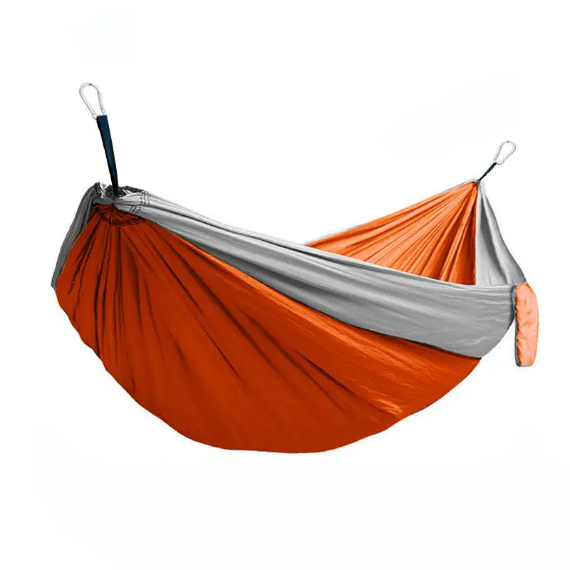 2023 New Trend portable outdoor hammock lightweight four season  camping hammock nylon double hammocks