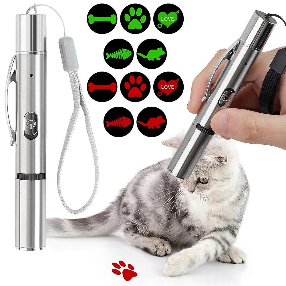 Laser Sight Pointer Projection Cat Accessories Cat Toy Usb Charging Funny Cat Stick Kitten Interactive Cat Scratching Supplies