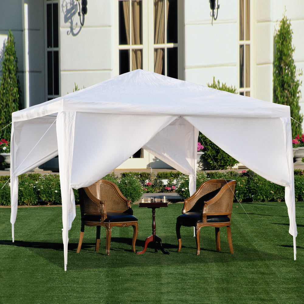 Veryke 10' x 10' Canopy Tents for Outdoor, Waterproof Four Sides Tents and Canopies for Wedding, Party, Commercial Event, White