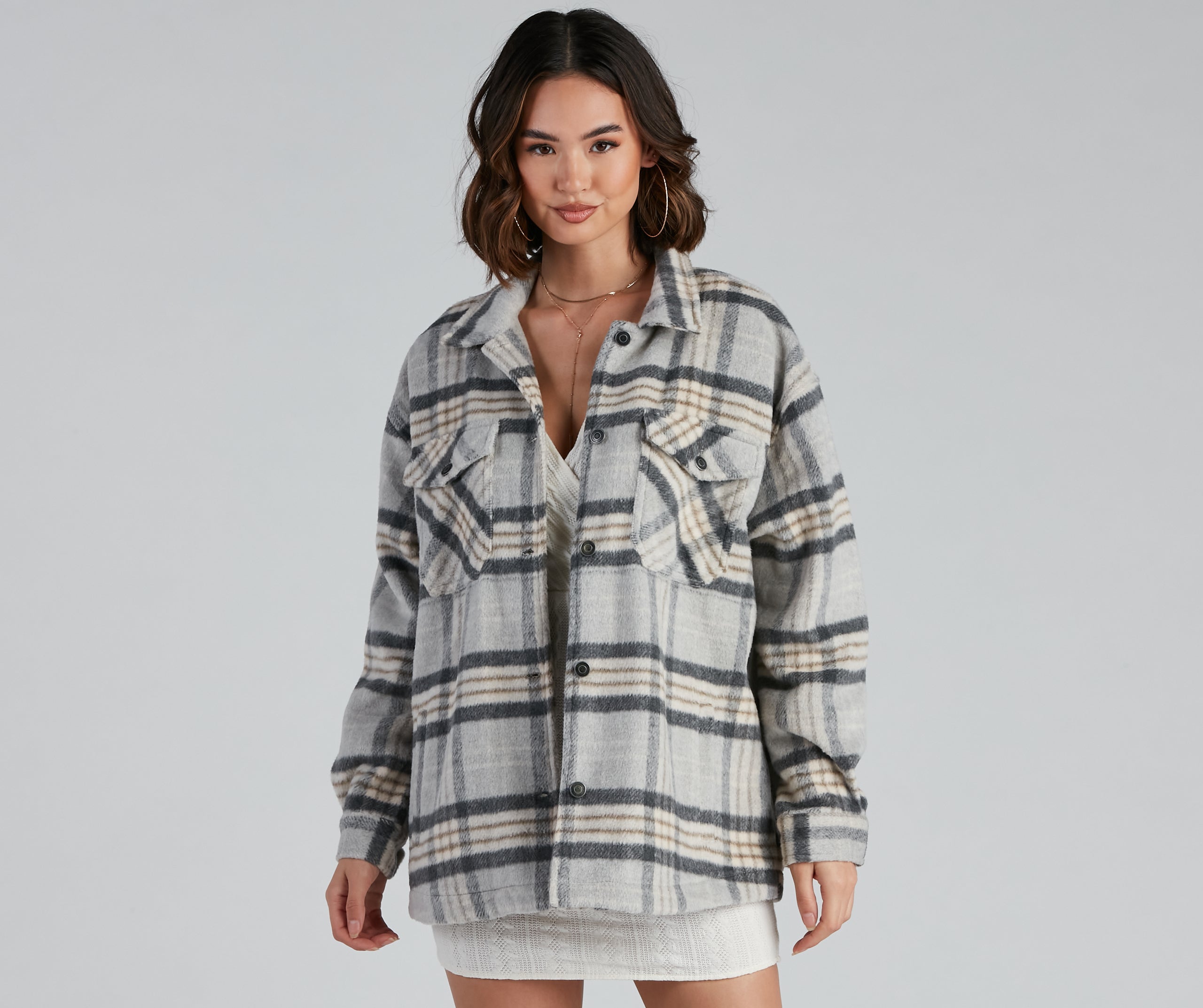 Cozy Casual Plaid Wool Shacket