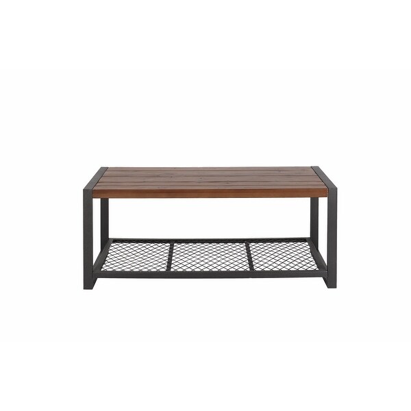 （Preferred Choice for Luxury Furniture)Console Coffee Table with a Natural Reclaimed Wood Finish; for Living room - 44