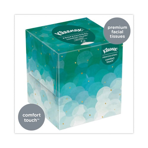 Kleenex Boutique White Facial Tissue for Business， Pop-Up Box， 2-Ply， 95 Sheets/Box， 36 Boxes/Carton (21270CT)