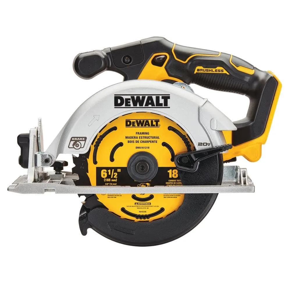 DEWALT 20V MAX Cordless Brushless 6-1/2 in. Circular Saw (Tool Only) DCS565B