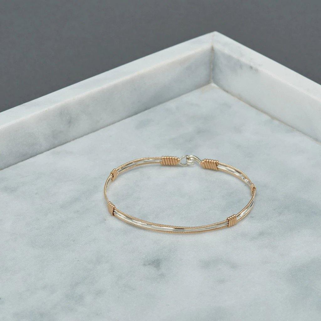 Ronaldo Jewelry  Be The Light Bracelet - Made with 14K Gold and Argentium Silver