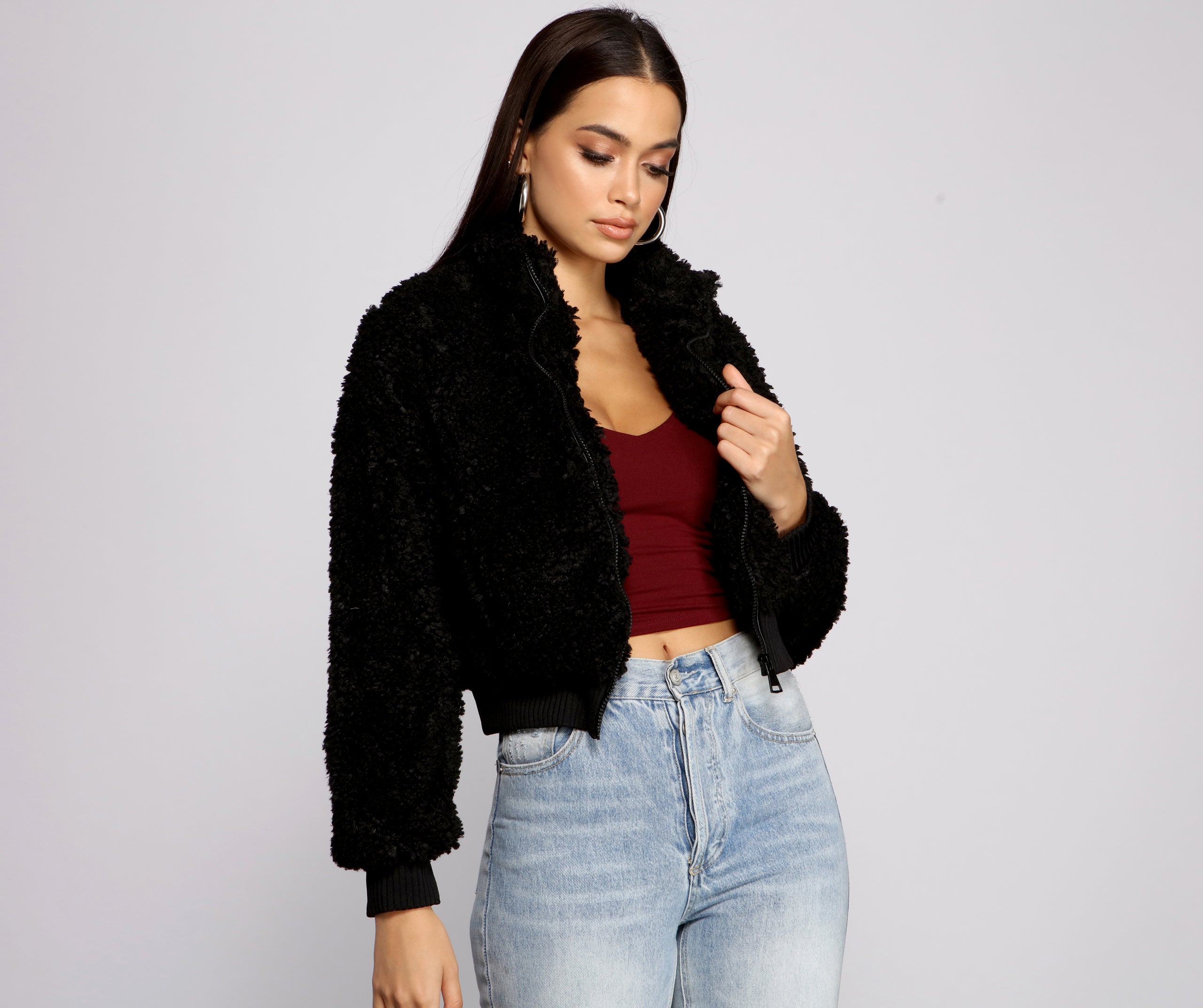 Back To Basics Faux Fur Jacket