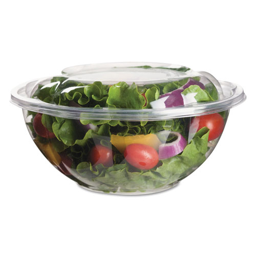 Eco-Products Renewable and Compostable Salad Bowls with Lids - 24 oz | 50