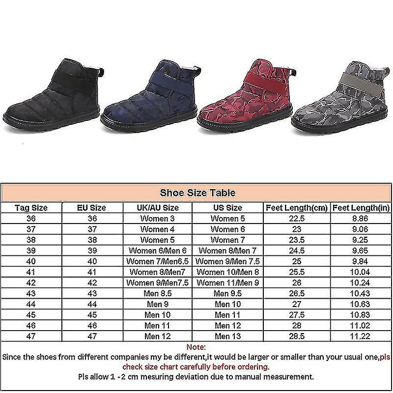 Unisex Men's Women's Printed Ankle Boots Snow Boots Ankle Boots