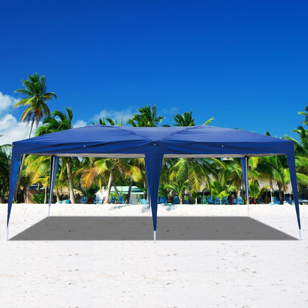 Zimtown 10'x20' Ez Pop up Folding Gazebo Backyard Canopy  Blue