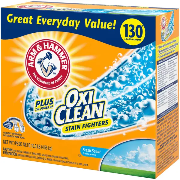 Arm and Hammer 10 lb Plus OxiClean Fresh Scent Powder Laundry Detergent