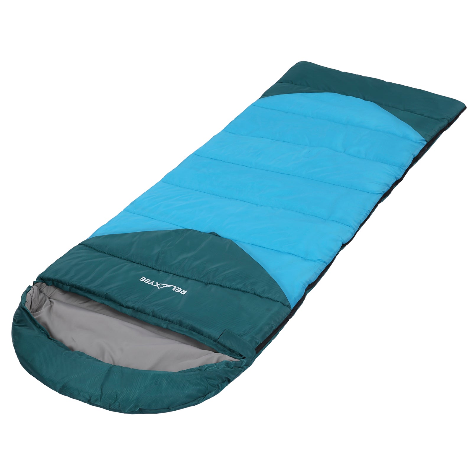 RELAXYEE Camping Sleeping Bag for Adults Outdoor Water-resistant Cold Weather Sleeping Bag Compact Camping Gear for 3 Seasons Hiking Backpacking Traveling