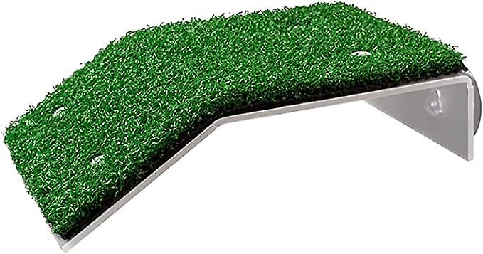 Lawn Turtle Basking Platform Turtle Resting Basking Platform， Simulation Grass Turtle Ramp For Turtle Tank， For Small Reptile Frog Terrapin (small)