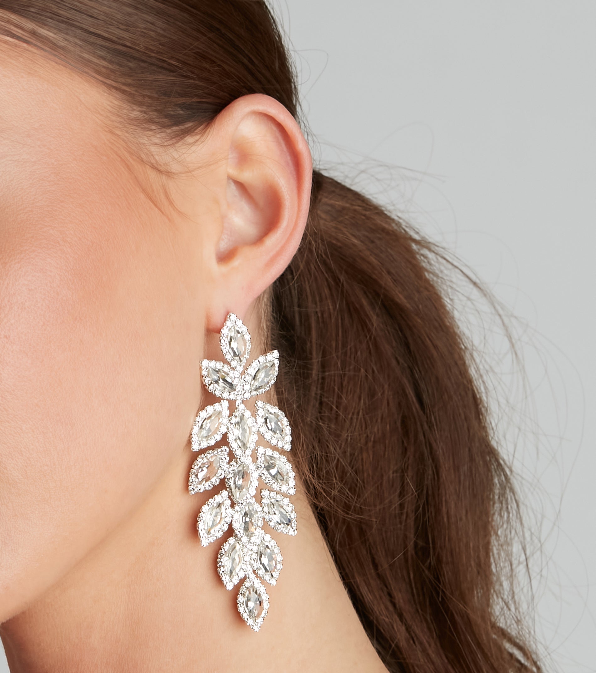 One For Glam Marquise Earrings