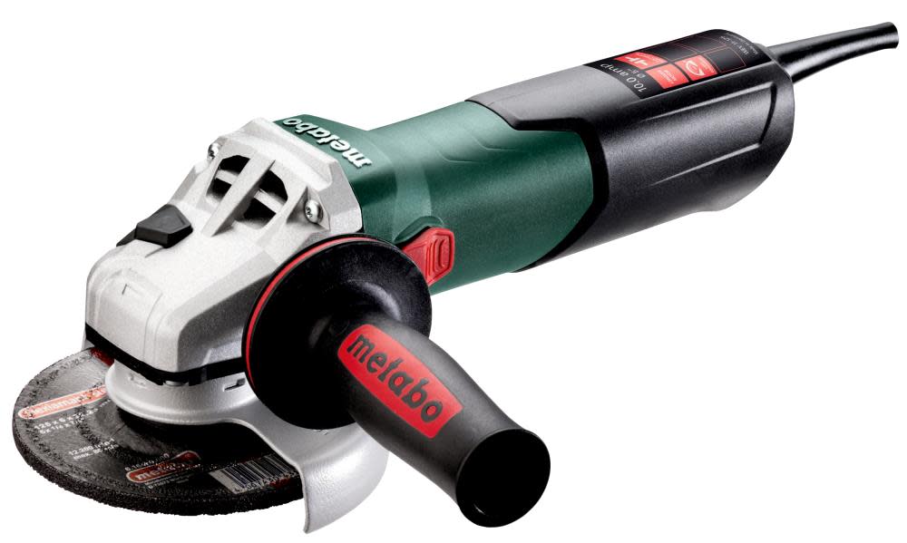 Metabo 4.5/5 Variable Speed Angle Grinder 2800-10500 RPM 11.0 Amps with Lock-On Electronics