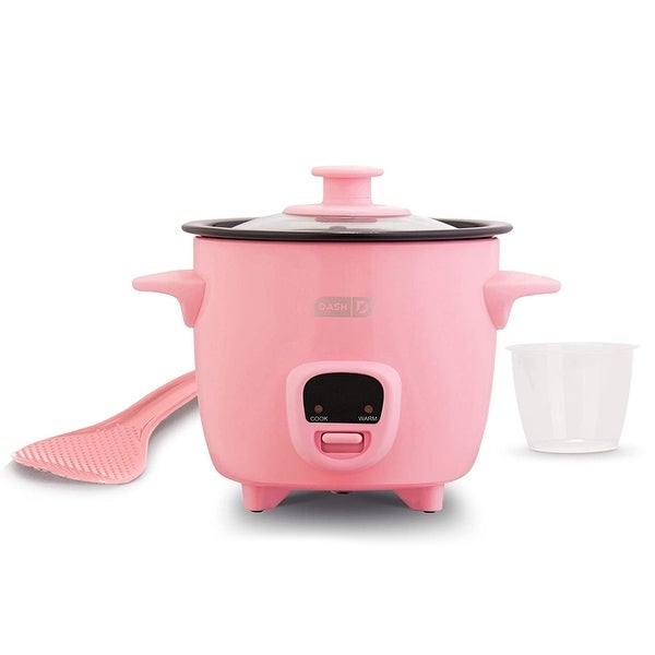 Dash Mini 16 Ounce Rice Cooker in Pink with Keep Warm Setting - - 37313832
