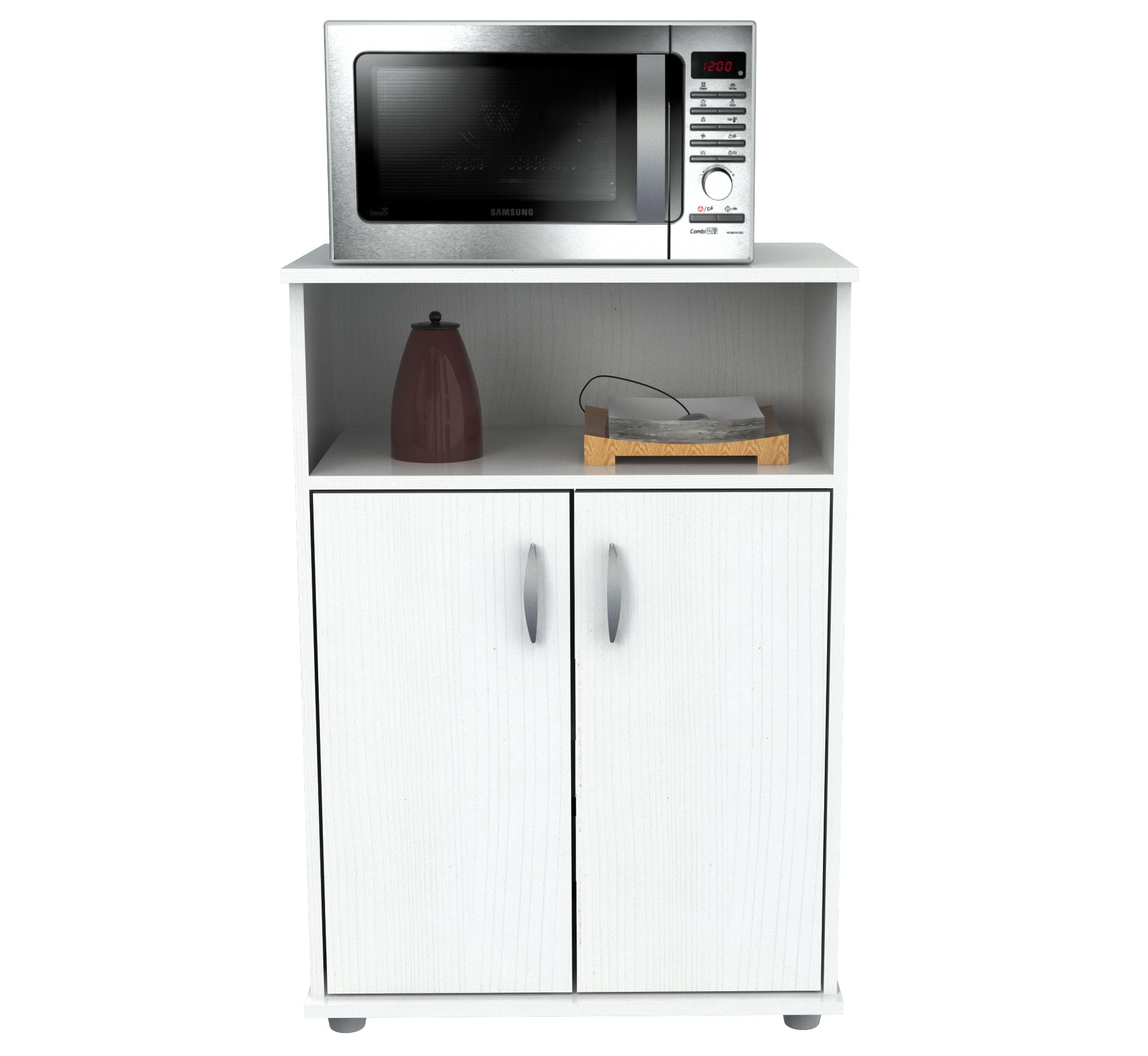 Inval Modern 3-Shelf Microwave Cabinet 24
