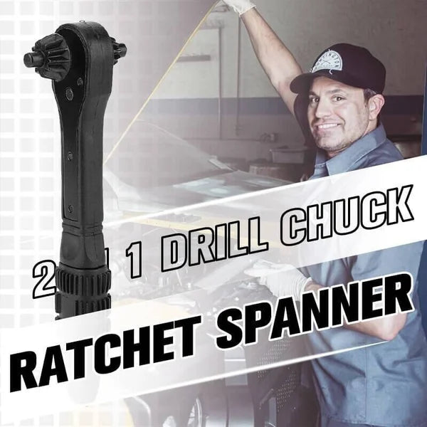 💥German Factory Direct Sales, Quality Assurance💥 2 in 1 Drill Chuck Ratchet Spanner👇👇👇