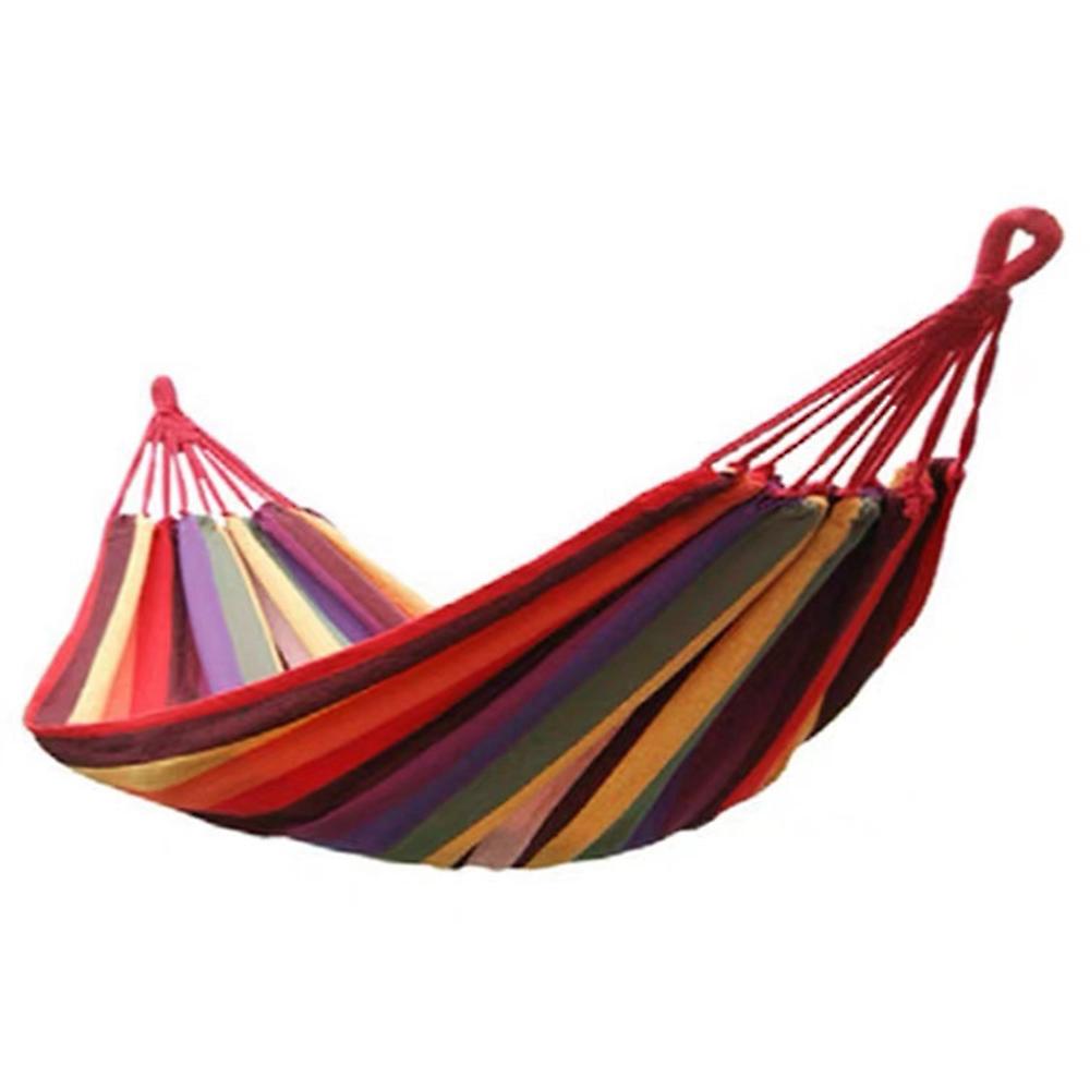 Portable Indoor/outdoor Hanging Garden Canvas Hammock Canvas Bed Camping Hanging Porch Backyard  Swing Chair Travel