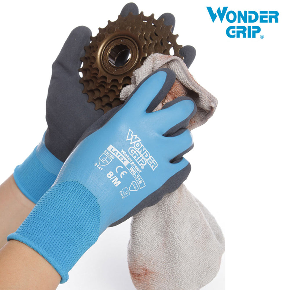 Wonder Grip Thermo Plus Coldproof Work Gloves Double Layer Latex Coated Protection Gardening Fishing Working Gloves