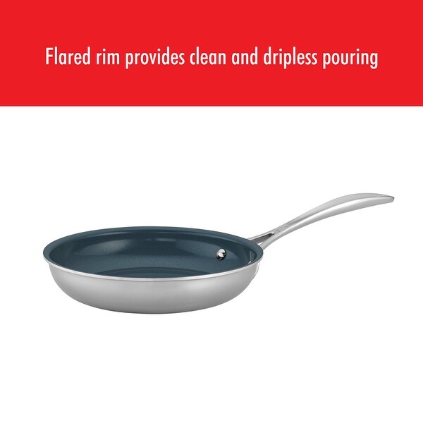 ZWILLING Clad CFX Stainless Steel Ceramic Nonstick Cookware Set