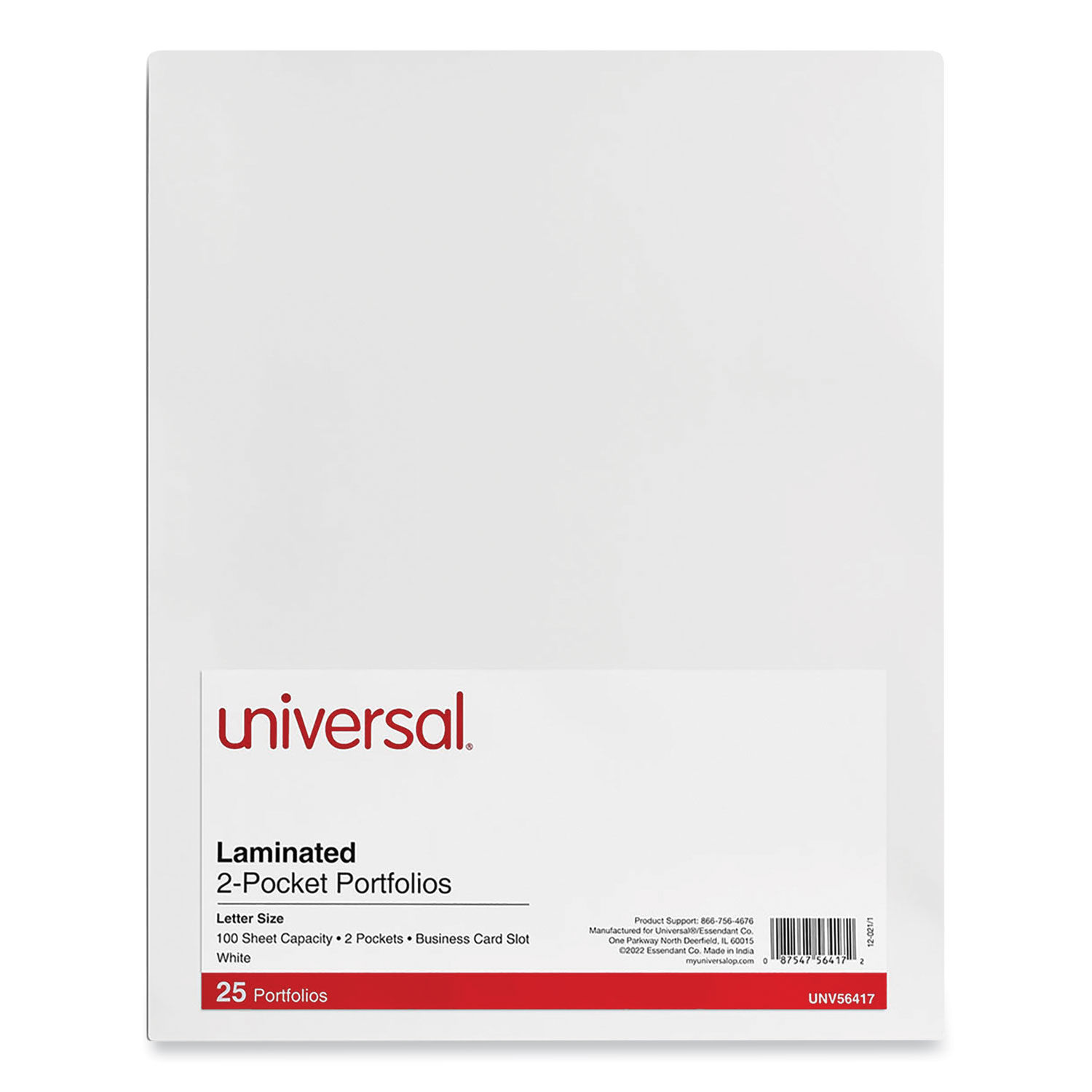 Laminated Two-Pocket Portfolios by Universalandreg; UNV56417