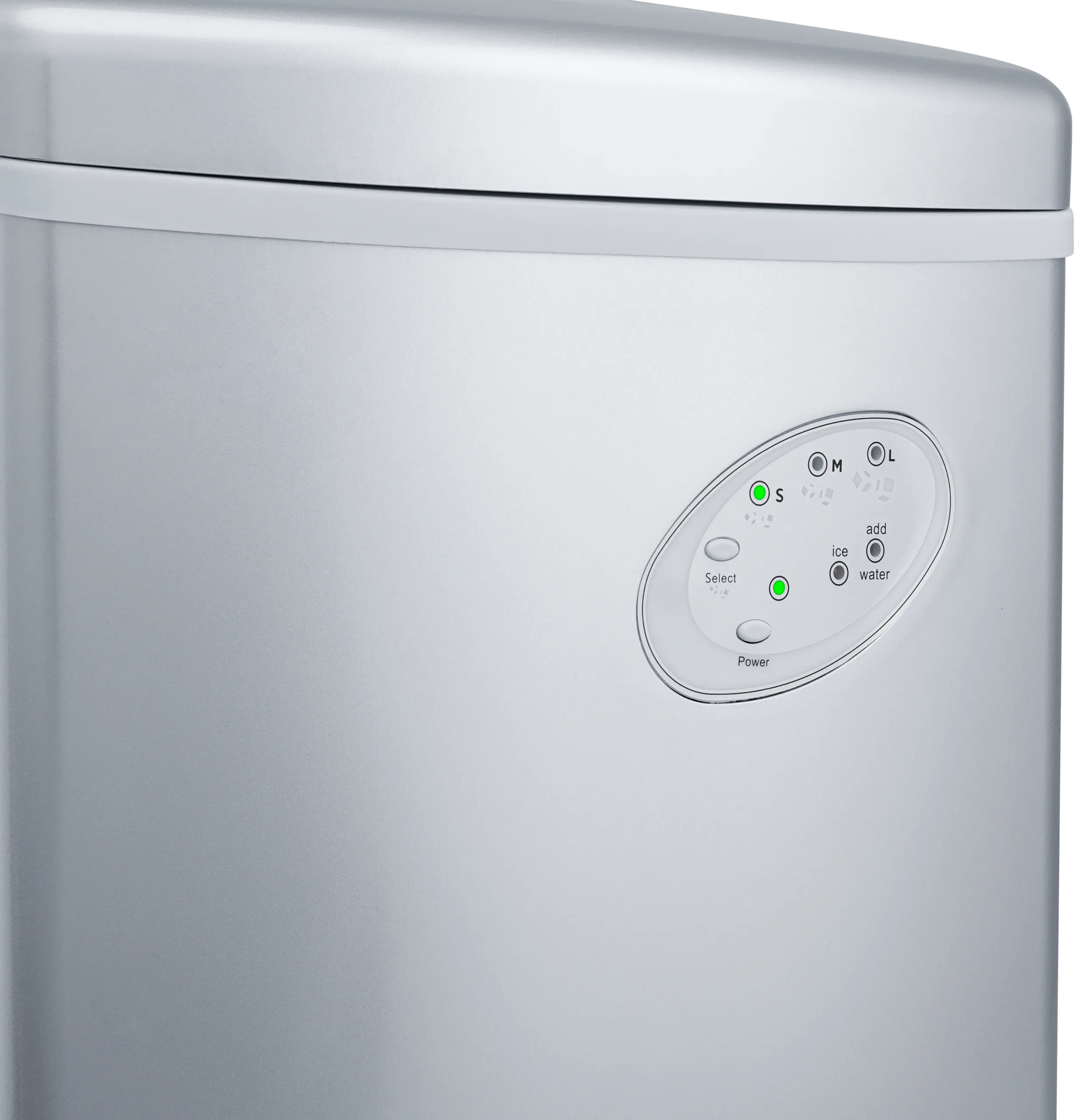 New Air Ai-100 28 lb Portable Ice Maker - Stainless Steel