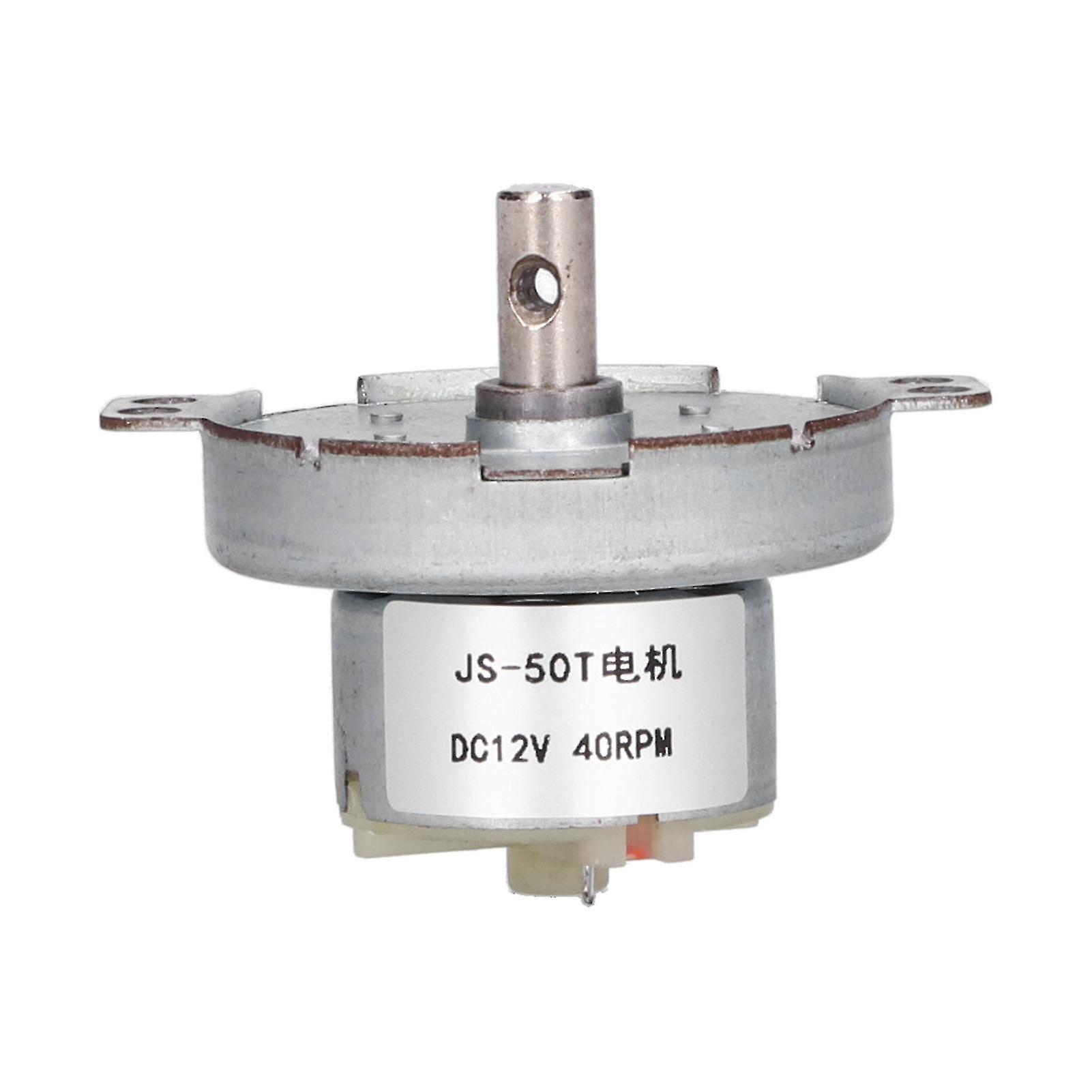 Gear Motor Reduction Geared Box Equipment Industrial Control Supplies 40RPM DC12V JS‑50T