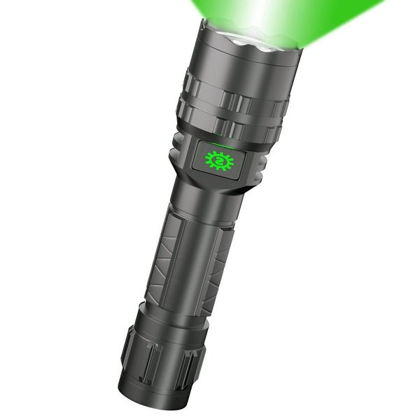 Zoomable Green Light Hunting Led Flashlight - - 37586937