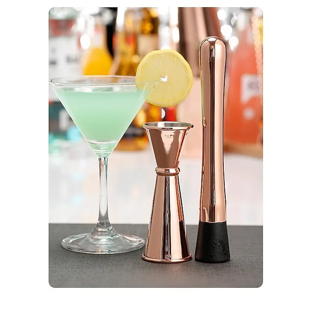 Boston Cocktail Shaker Set 12 Stainless Steel Bartender Kit, Including Shaker Tins, Double Jigger, Muddler, Mixing Spoon, Ice Tong, Cocktail Strainer and Conical Strainer by Barfame Gold Sliver Black