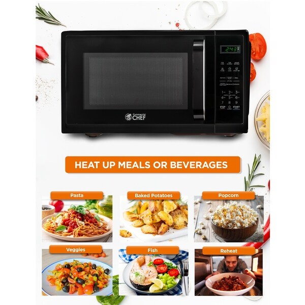 0.9 Cu.Ft Countertop Microwave Oven-Black Shopping - The Best Deals on Over-the-Range Microwaves | 40991944