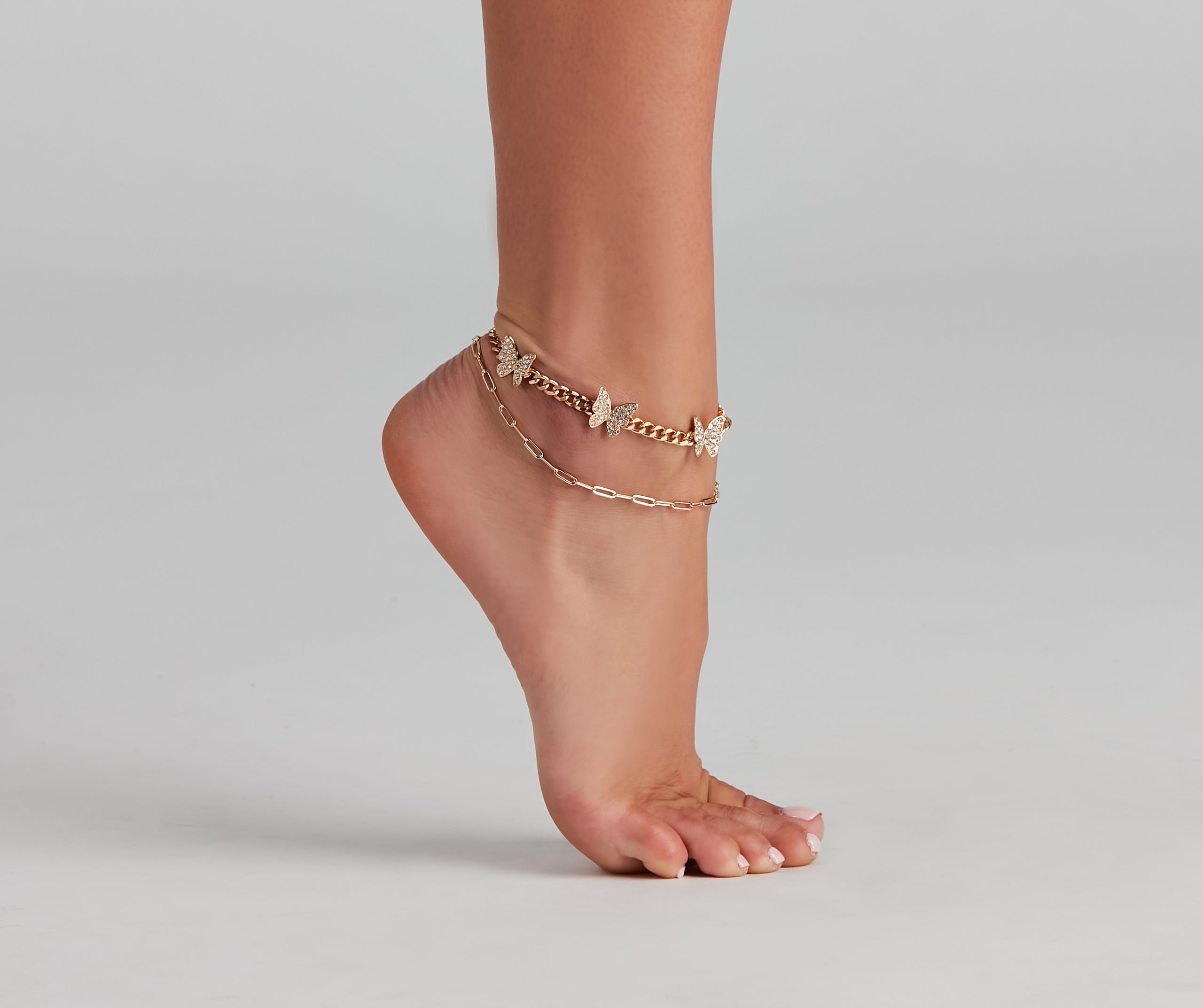 Butterfly Bae Chain-Link Anklet