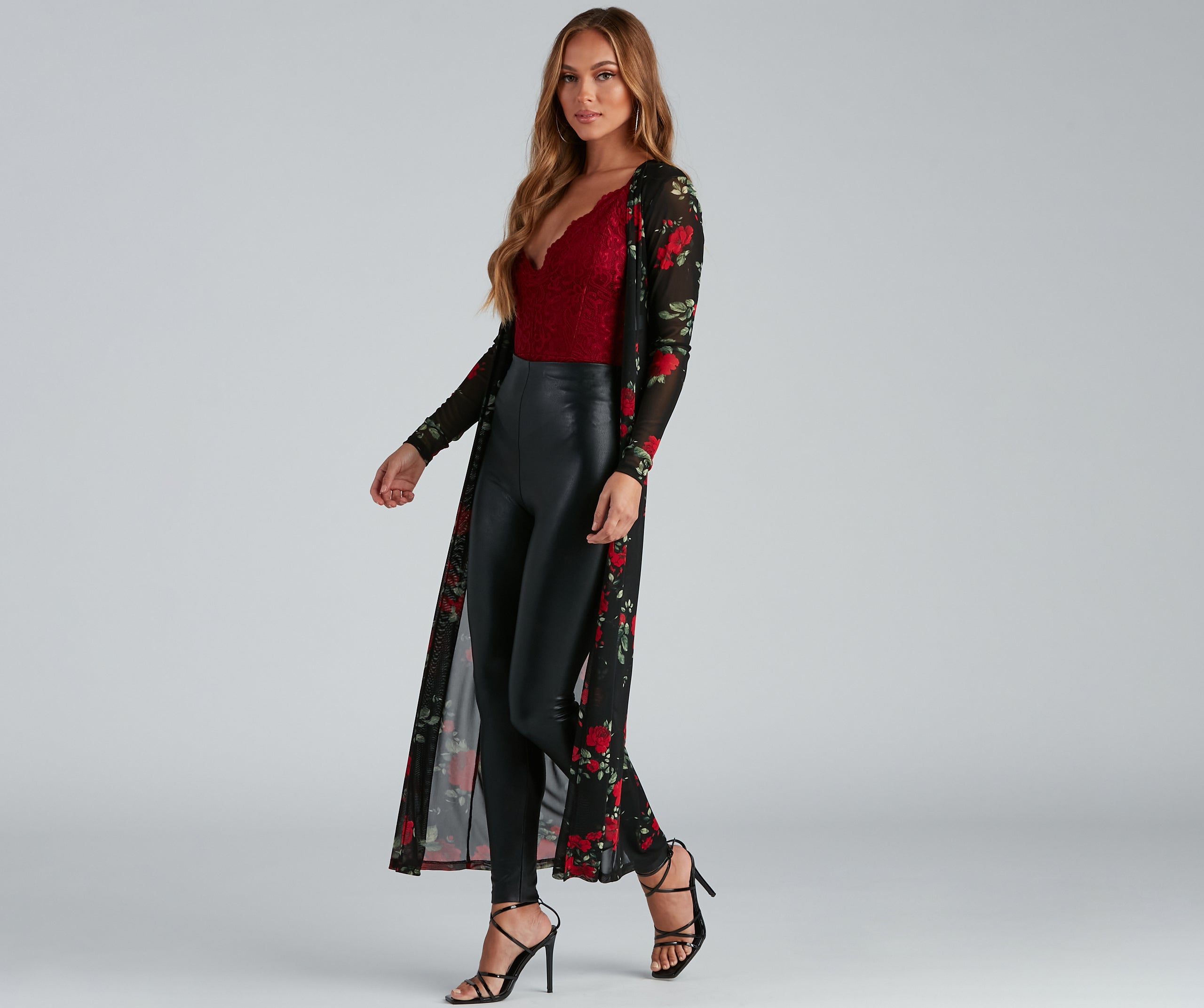 Blooming Beauty Floral Print Duster