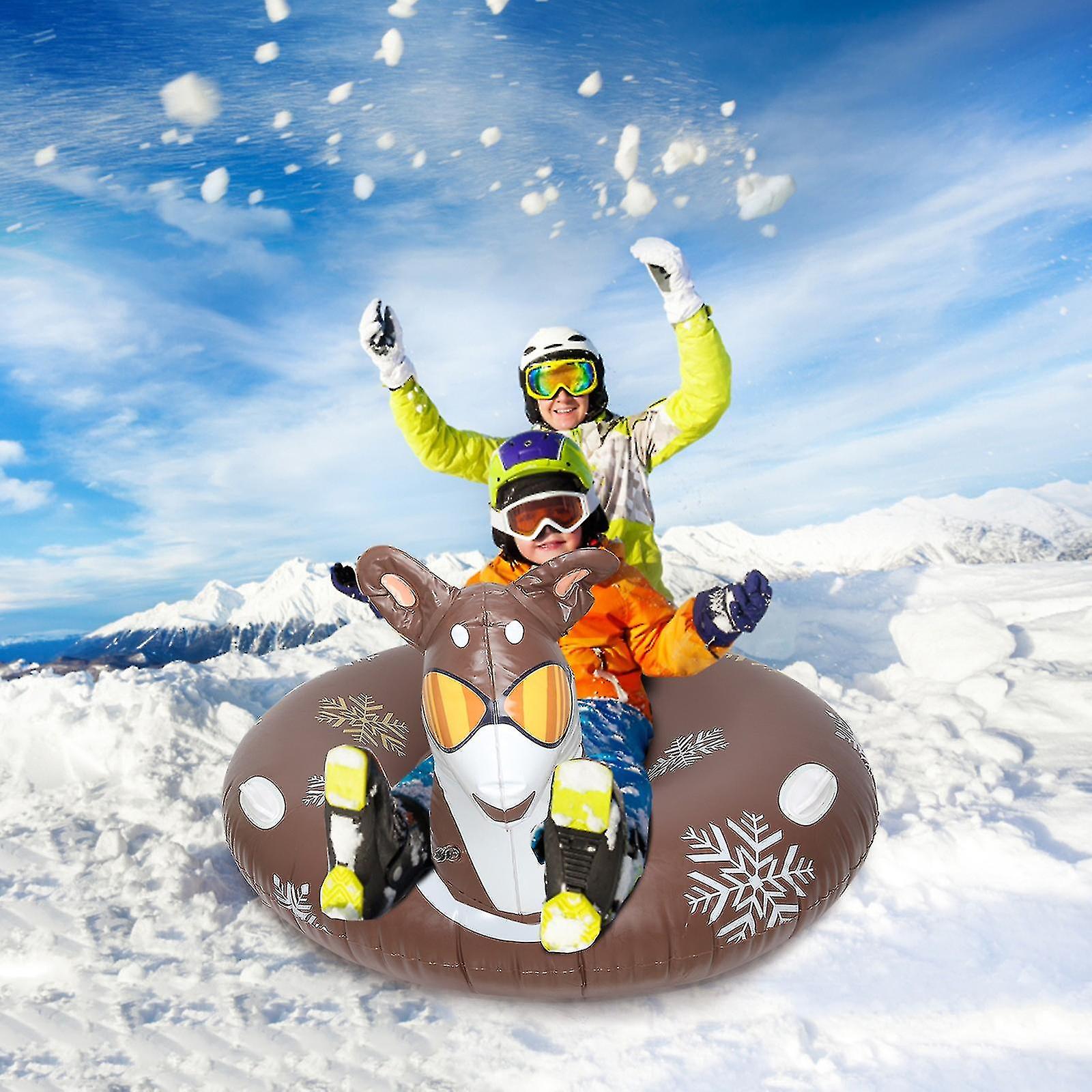 Miman Pvc Cold-resistant And Wear-resistant Material Inflatable Snowboard Snowman Ski Ring Christmas Sleigh Ski