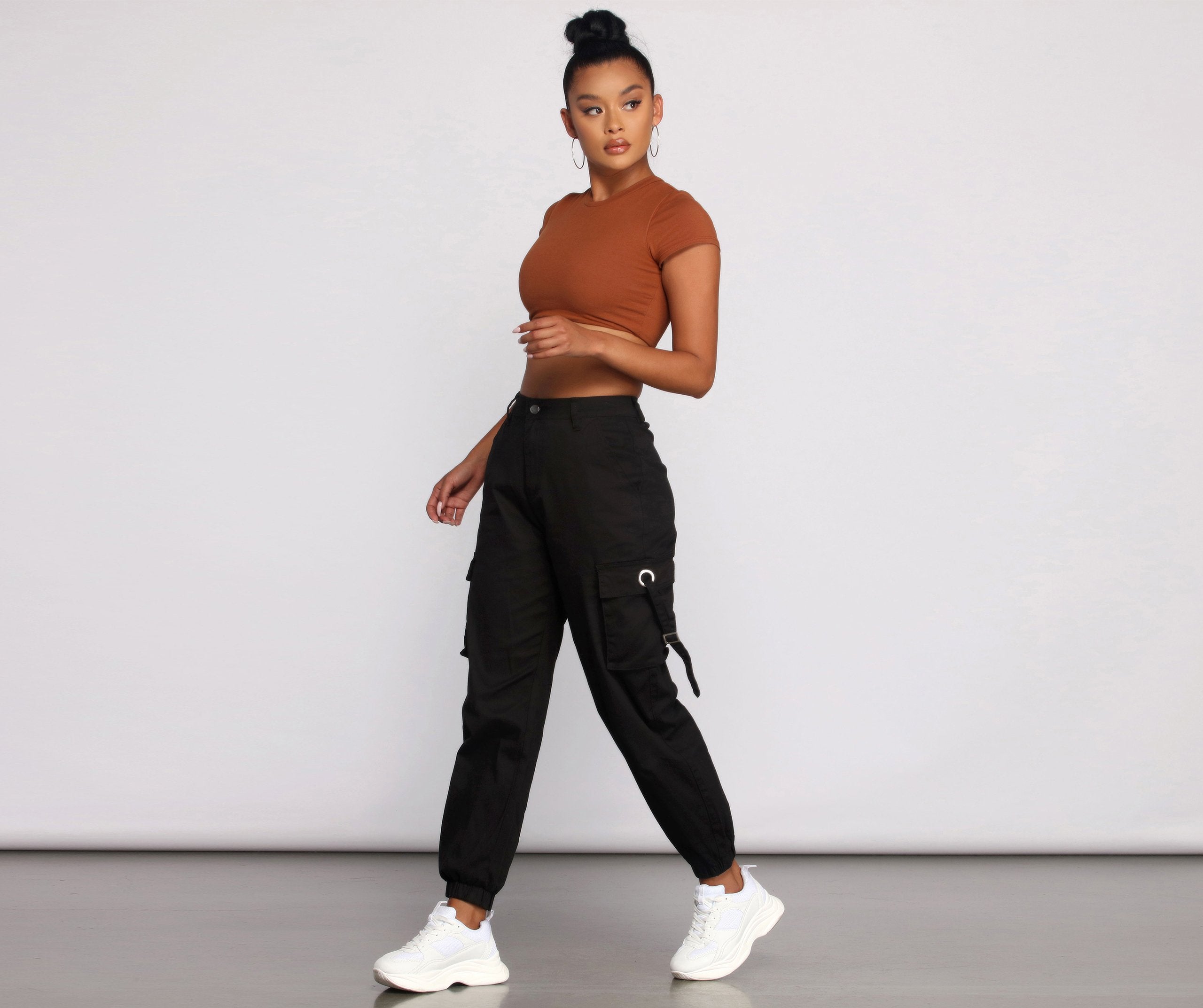 Casual Chic Cargo Jogger Pants