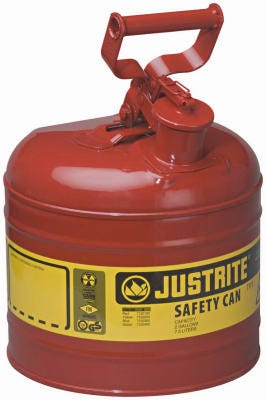 Safety Gas Can Red Metal 2-Gallons